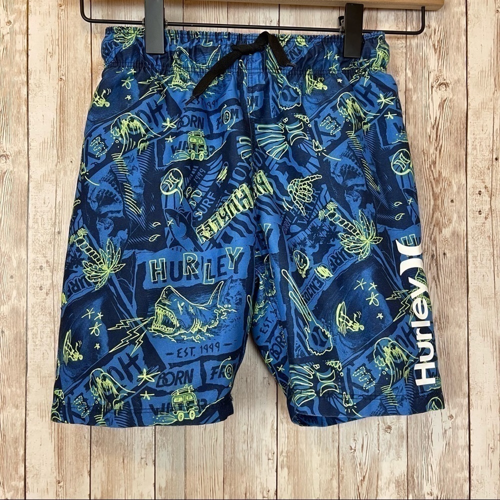 Hurley Printed Swim Trunks Size 5/6 Boys
